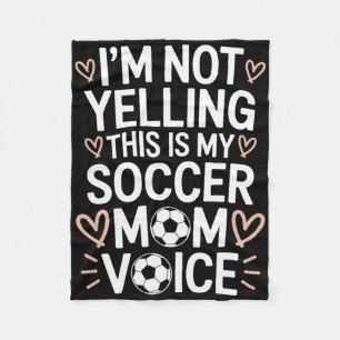 Goalkeeper Lover Mom, This Is My Soccer Mother Voi Fleece Blanket