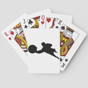 Goalkeeper Silhouette Playing Cards