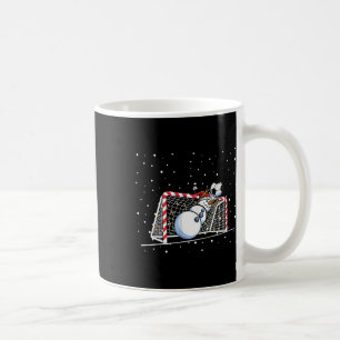 Goalkeeper Snowman Christmas Soccer Player Men Boy Coffee Mug