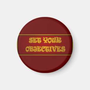 GOALS AMBITIONS OBJECTIVES WINNER GAME PLAYER COFF MAGNET