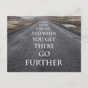 Goals and dreams motivational and inspirational postcard