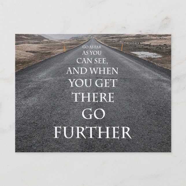 Goals and dreams motivational and inspirational postcard (Front)