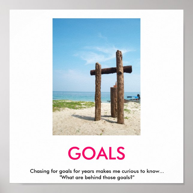 GOALS demotivational poster (Front)