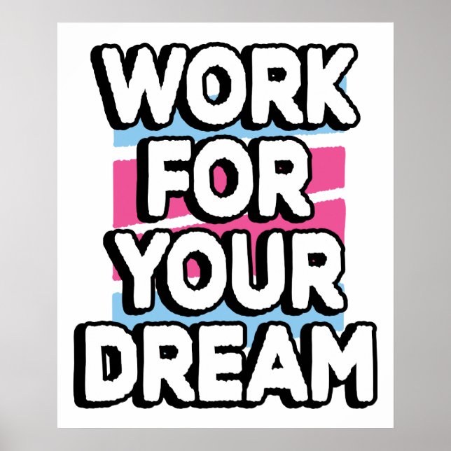 Goals Dreams Success Attitude Motivational  Poster (Front)