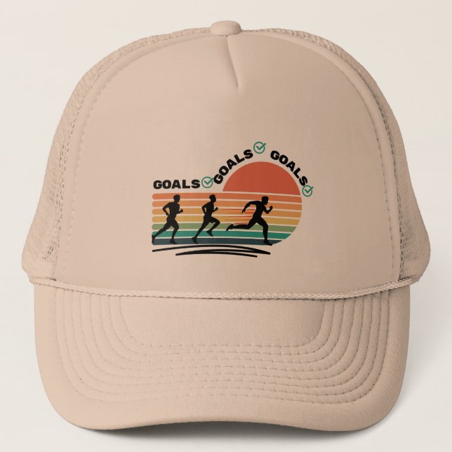 Goals Goals Goals  Trucker Hat (Front)