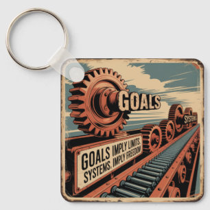 Goals Imply Limits. Systems Imply Freedom Key Ring