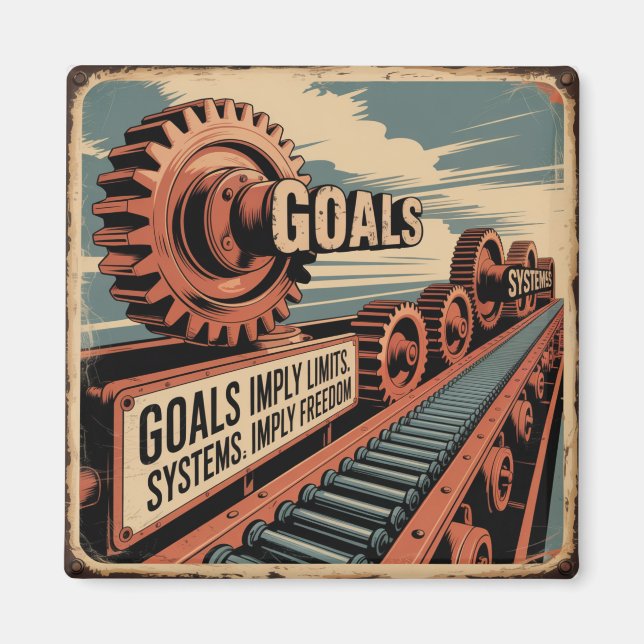 Goals Imply Limits. Systems Imply Freedom Magnet (Front)