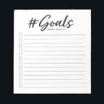Goals notepad with checkboxes<br><div class="desc">These adorable #goals notepad are a great addition to any gift! They are perfect for teachers,  students,  moms,  and everyone in between! Keep a list of all the things you need to get done and check them off as you hit those goals!</div>
