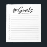 Goals notepad with checkboxes<br><div class="desc">These adorable #goals notepad are a great addition to any gift! They are perfect for teachers,  students,  moms,  and everyone in between! Keep a list of all the things you need to get done and check them off as you hit those goals!</div>