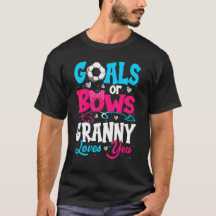 Goals Or Bow Keeper Of Gender Granny Loves You Rev T-Shirt