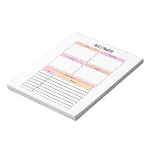 Goals Tracker Planner Notepad