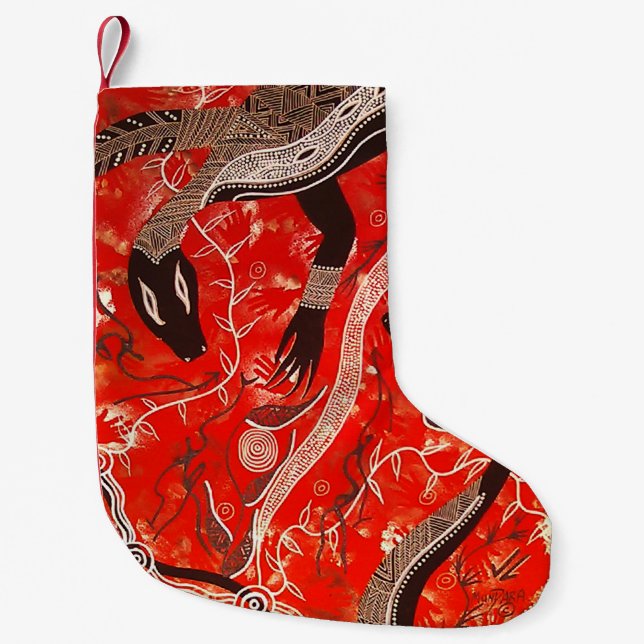 Goanna Dreaming Christmas Stocking (Front)