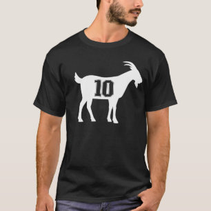 Goat 10 G.O.A.T. Number Ten Goat T-Shirt