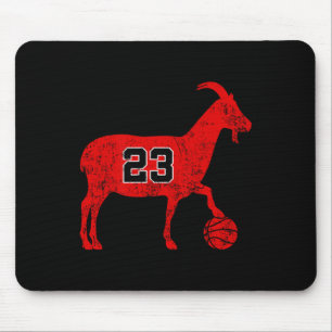 Goat 23 For Men Women Kids Fun Bysketbyll Mouse Pad