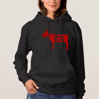 GOAT 23 Vintage Jordan Red Hoodie