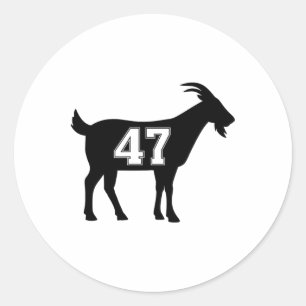 Goat 47 Trump Number 47 President Trump Goat 47 Tr Classic Round Sticker