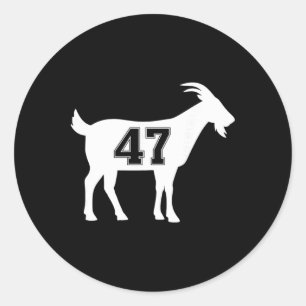 Goat 47 Trump Number 47 President Trump Goat 47 Tr Classic Round Sticker