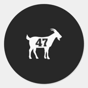 Goat 47 Trump Number 47 President Trump Goat 47 Tr Classic Round Sticker