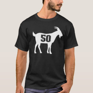 Goat 50 G.O.A.T. Number Fifty Goat T-Shirt