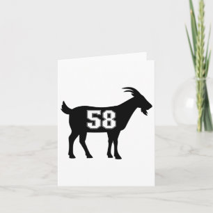 Goat 58 G.o.a.t. Number Fifty Eight Goat Gear Stic Card