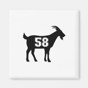 Goat 58 G.o.a.t. Number Fifty Eight Goat Gear Stic Magnet