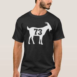 Goat 73 G.O.A.T. Number Seventy Three Goat T-Shirt