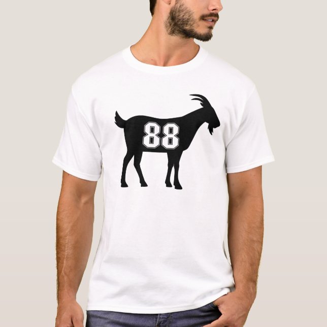Goat 88 G.O.A.T. Number Eighty Eight Goat T-Shirt (Front)