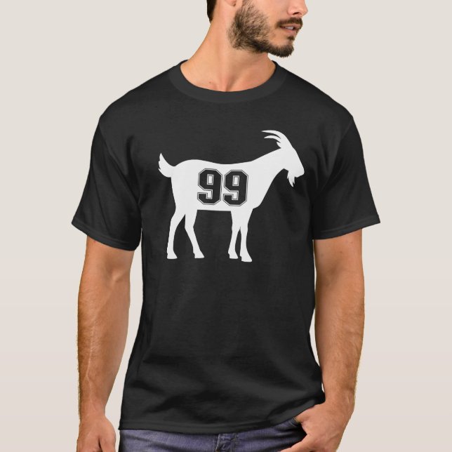 Goat 99 G.O.A.T. Number Ninety Nine Goat T-Shirt (Front)