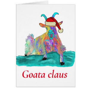 Goat a Claus Funny Christmas Humour