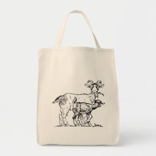 Goat and Kid Tote Bag