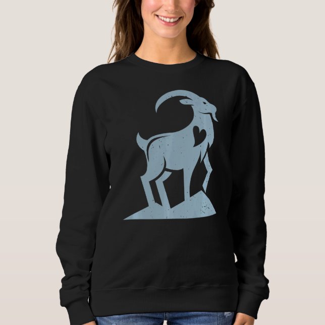 Goat  Animal Farmer Goat Lady Rancher Farming  2 Sweatshirt (Front)