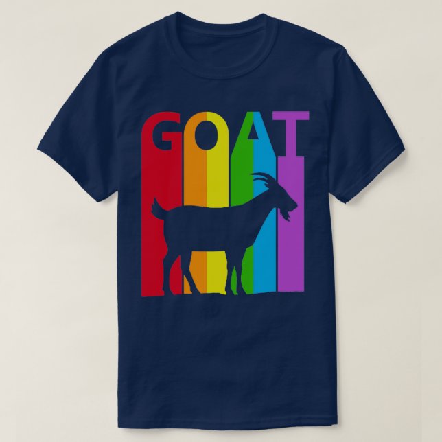 Goat Animal Silhouette  T-Shirt (Design Front)