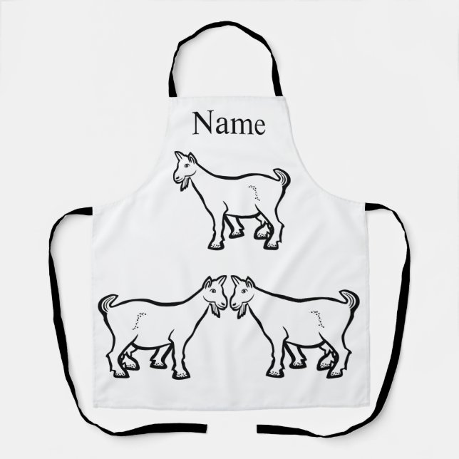 Goat Animal Thunder_Cove Apron (Front)