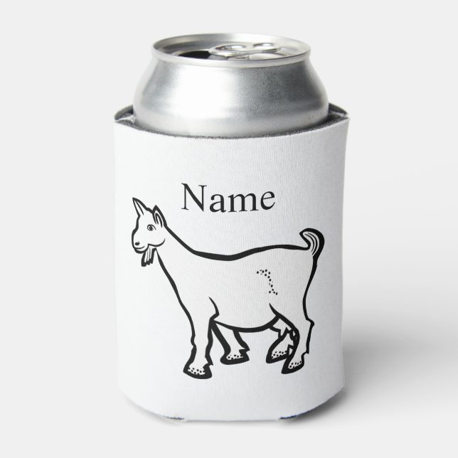 Goat Animal Thunder_Cove Can Cooler (Can Front)