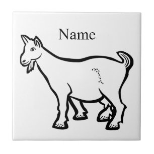 Goat Animal Thunder_Cove Ceramic Tile