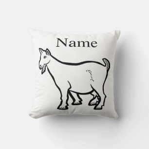 Goat Animal Thunder_Cove Cushion