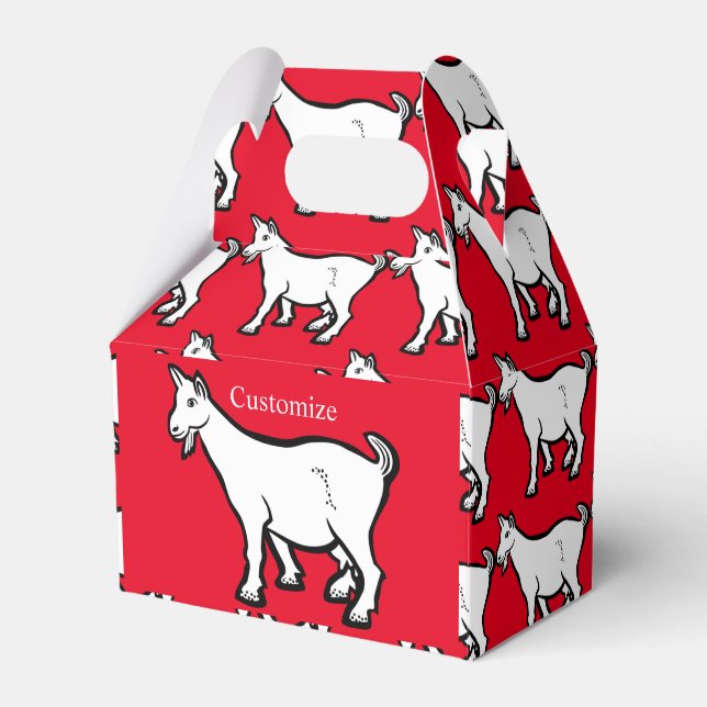 Goat Animal Thunder_Cove Favour Box (Front Side)