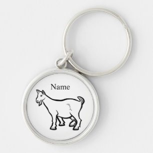 Goat Animal Thunder_Cove  Key Ring