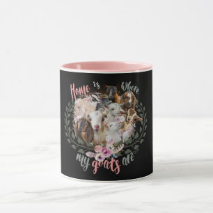GOAT ART   Home is Where My Goats Are GetYerGoat Mug