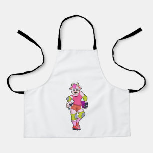 Goat as Inline Skater with Inline Skates Apron