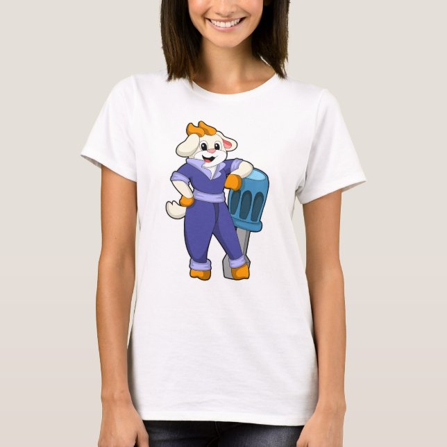 Goat as Mechanic with Screwdriver T-Shirt (Front)