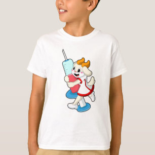 Goat as Nurse at Vaccination with Syringe T-Shirt