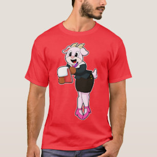 Goat as Secretary with High Heels T-Shirt