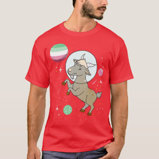 Goat Astronaut Abroseual Pride T-Shirt