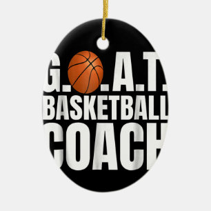 Goat Basketball Coach Gift Ceramic Ornament