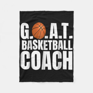 Goat Basketball Coach Gift Fleece Blanket