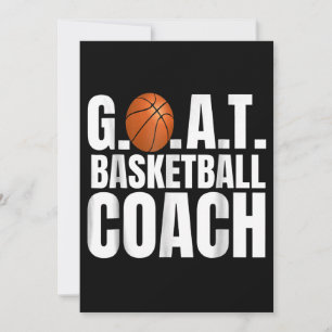 Goat Basketball Coach Gift Invitation
