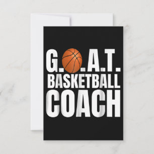 Goat Basketball Coach Gift RSVP Card