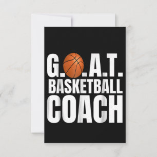 Goat Basketball Coach Gift Thank You Card