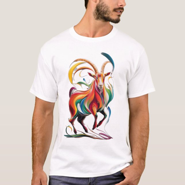 Goat Beautiful art  T-Shirt (Front)